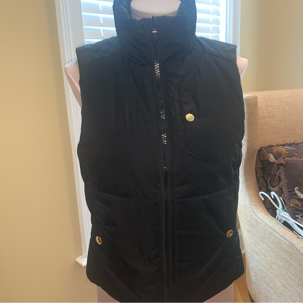 Ralph Lauren puffer vest with gold buttons. Reversible!